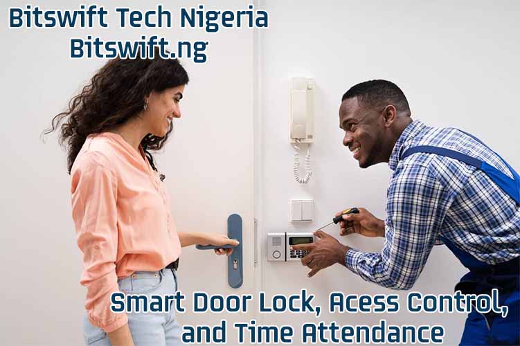 smart door lock access control time attendance bitswift tech nigeria